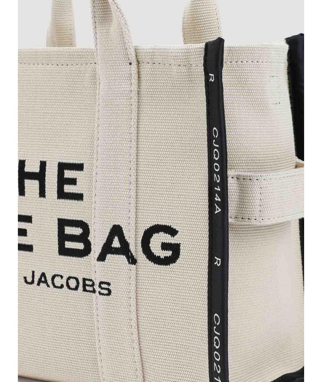 MARC JACOBS Бежевая хлопковая сумка тоут, фото 4
