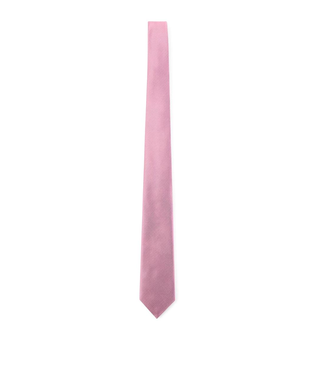 GIORGIO ARMANI Розовый шелковый галстук, фото 1