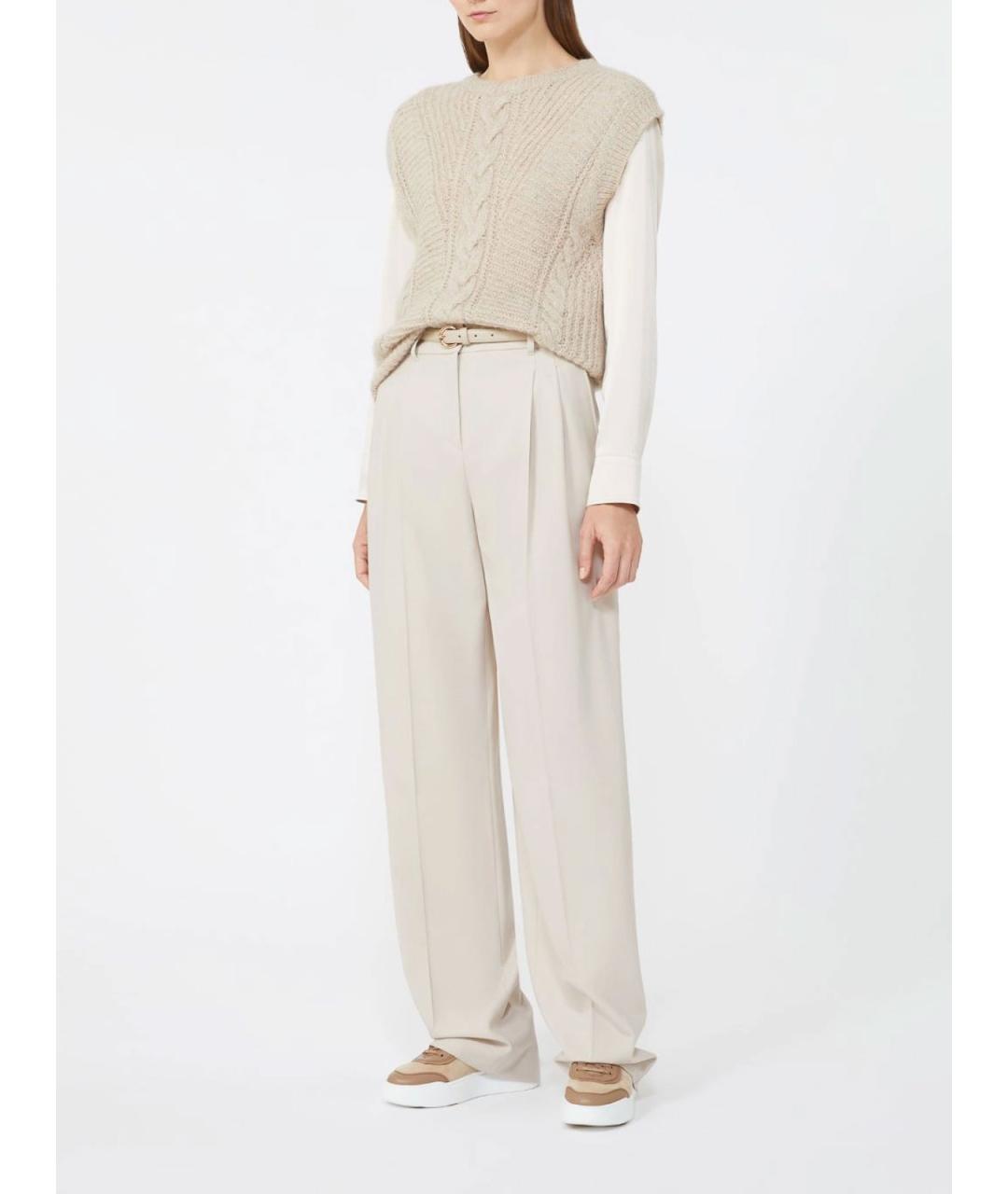 MAX MARA STUDIO Бежевая жилетка, фото 2