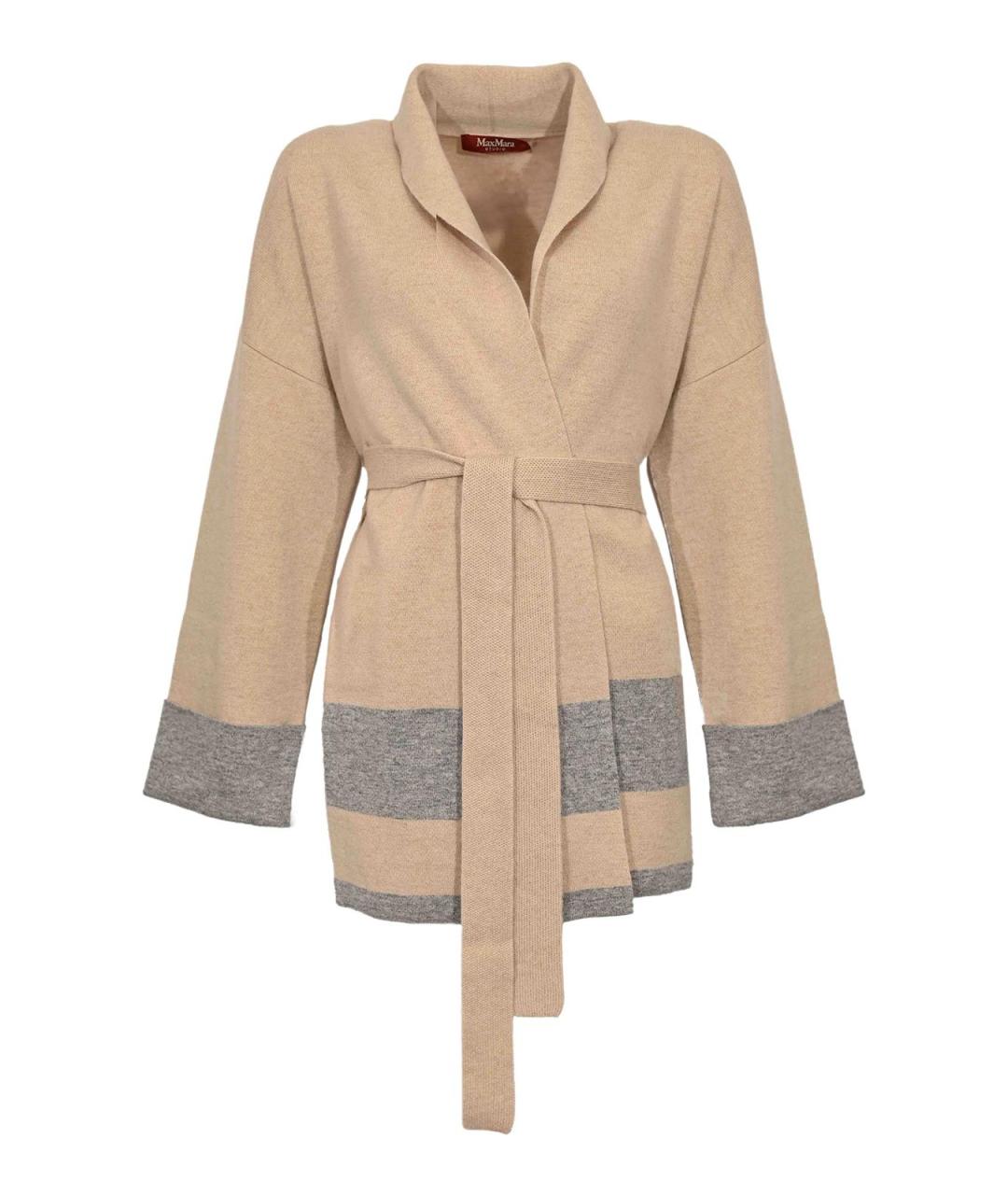 MAX MARA STUDIO Бежевое кашемировое пальто, фото 1