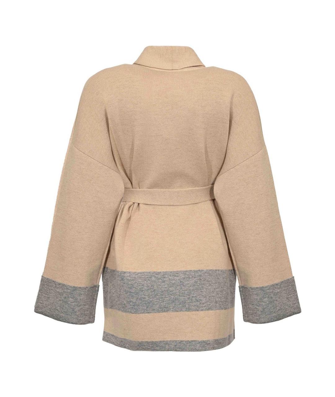 MAX MARA STUDIO Бежевое кашемировое пальто, фото 2