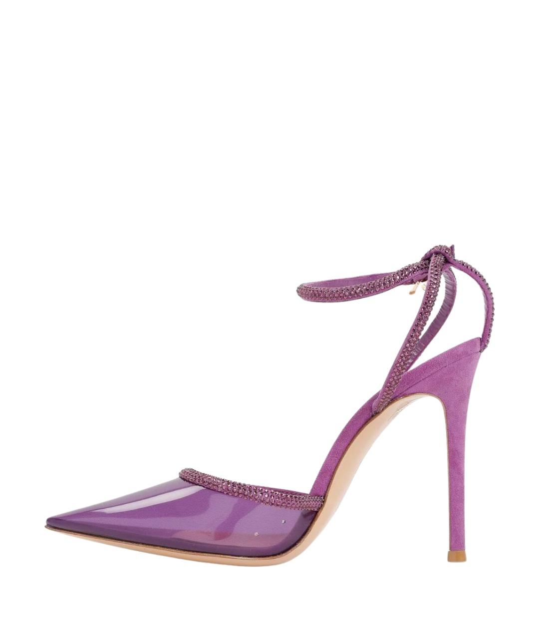 GIANVITO ROSSI Фиолетовые замшевые туфли, фото 2