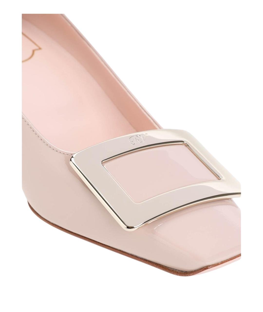 ROGER VIVIER Розовые кожаные туфли, фото 4