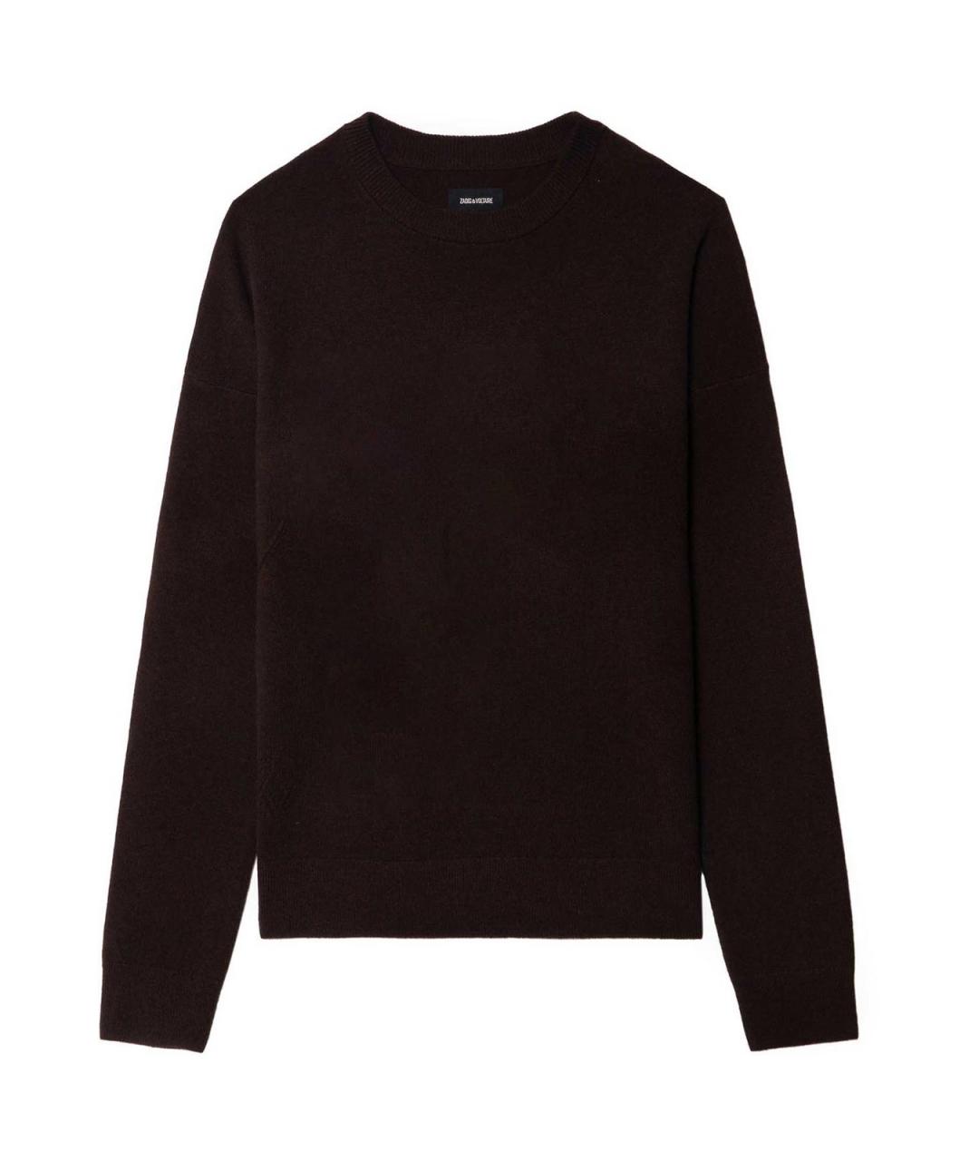 ZADIG & VOLTAIRE Коричневый хлопковый джемпер / свитер, фото 1