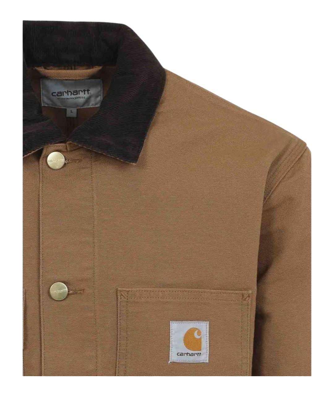 CARHARTT Коричневая хлопковая куртка, фото 4