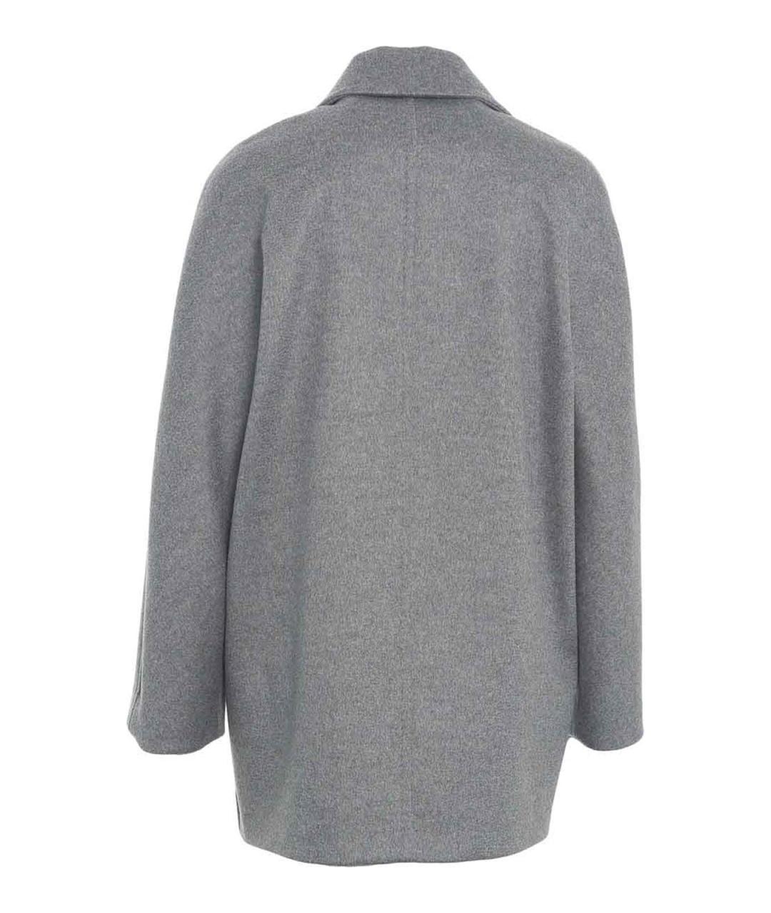 MAX MARA STUDIO Серая кожаная куртка, фото 2