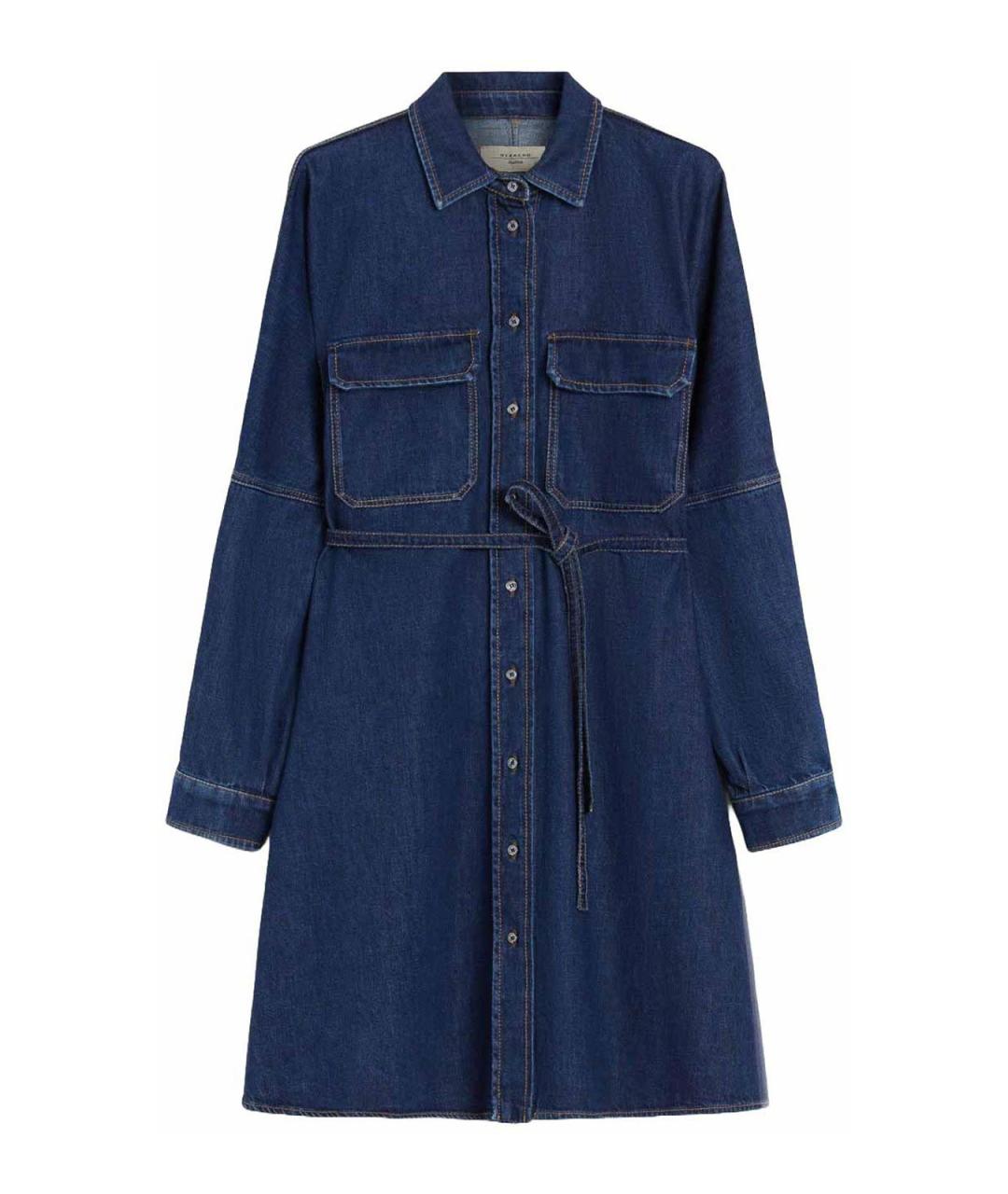 WEEKEND MAX MARA Синее вискозное вечернее платье, фото 1