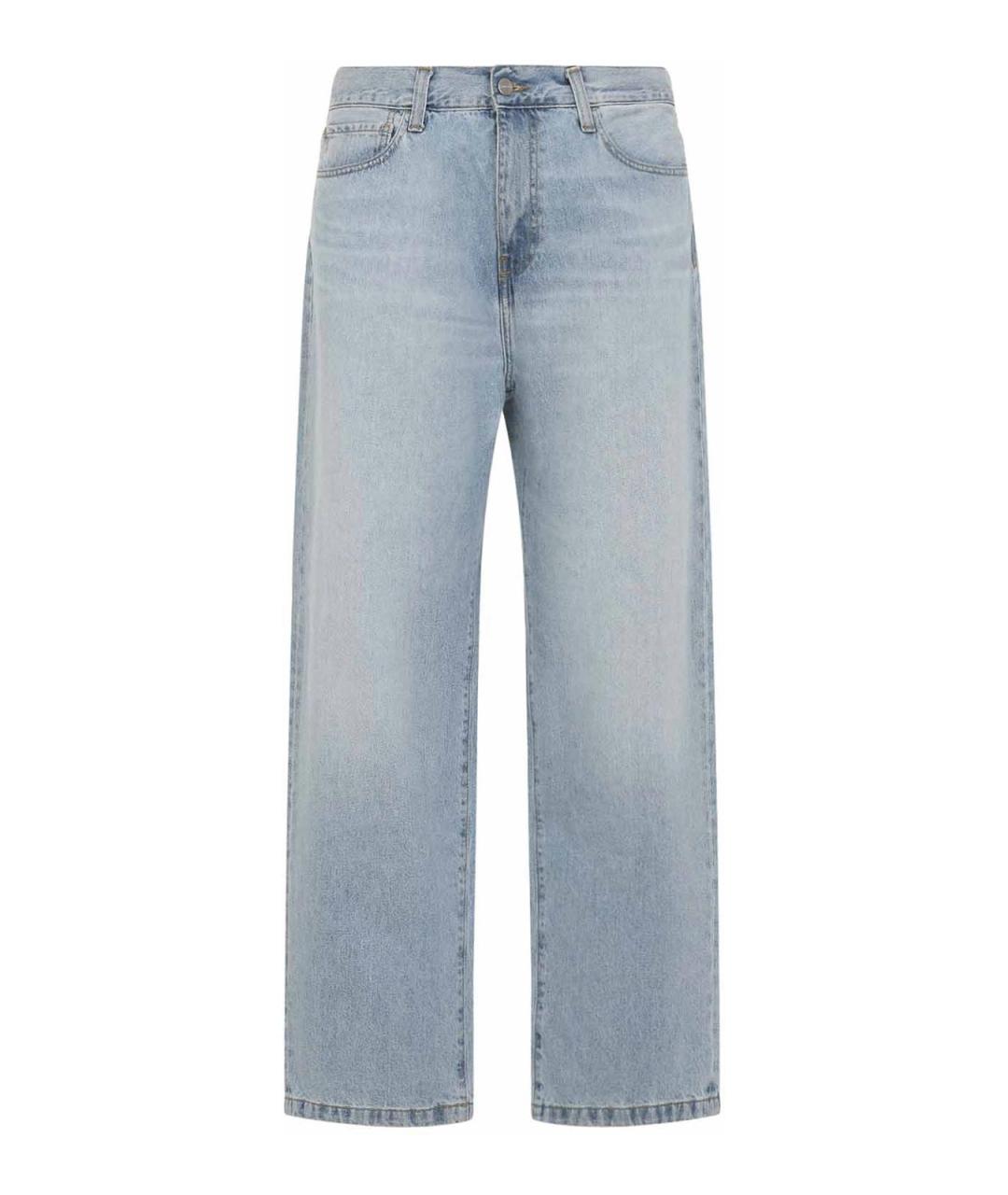 CARHARTT Голубые хлопковые прямые джинсы, фото 1