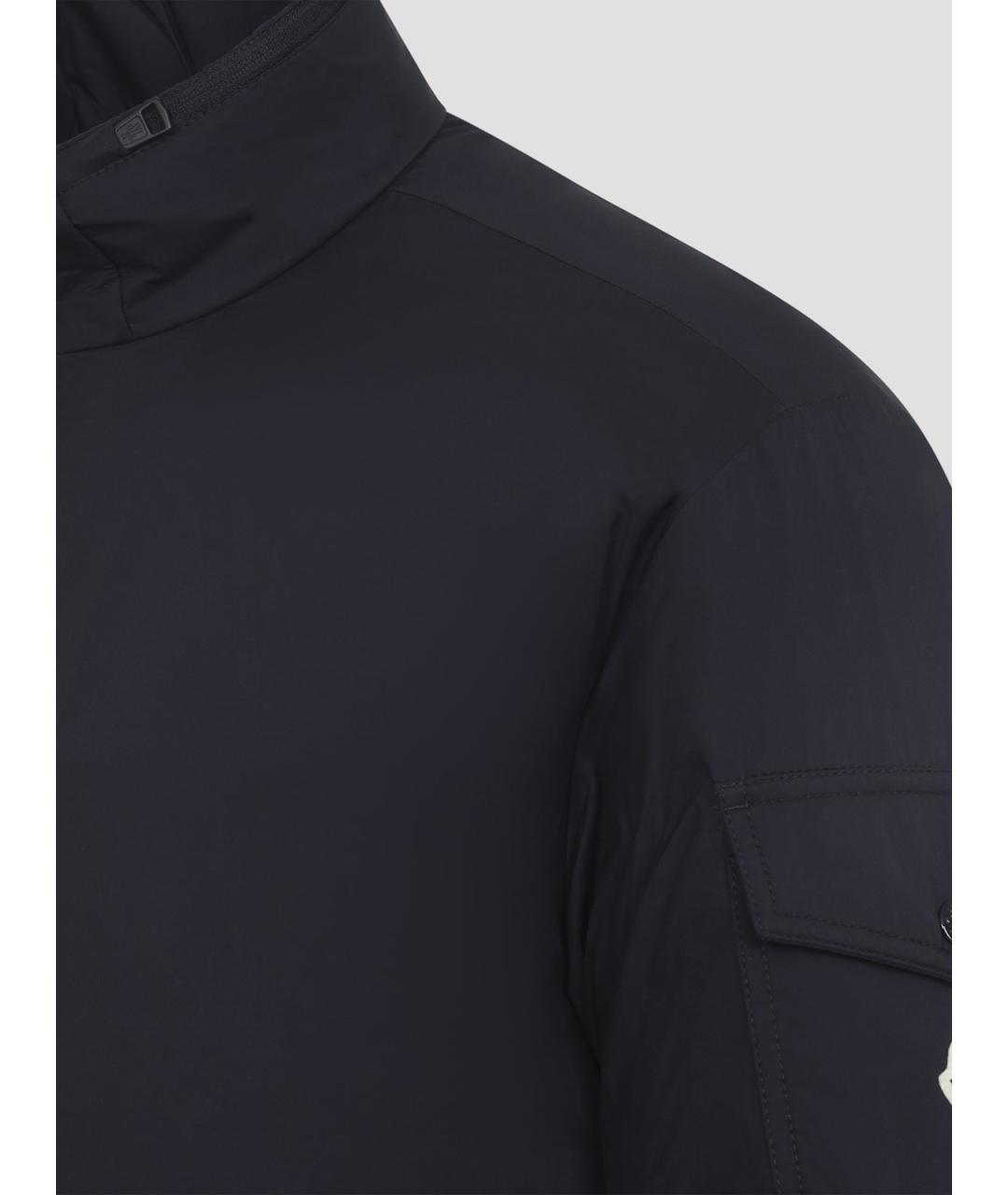 MONCLER Синяя полиамидовая куртка, фото 4