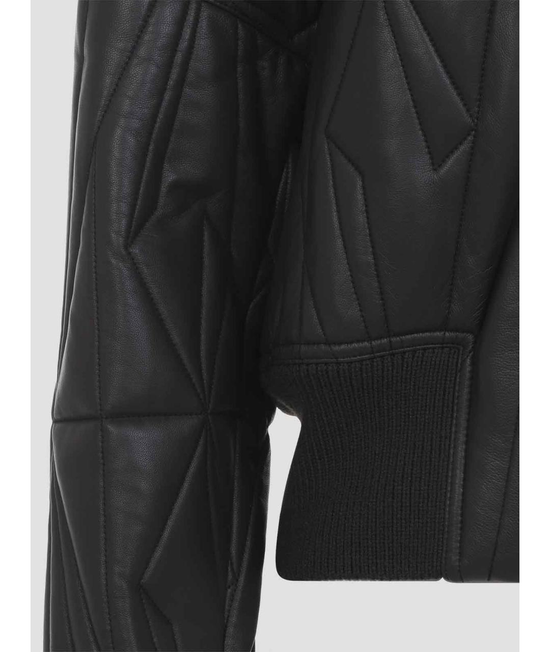 MONCLER Серая кожаная куртка, фото 3