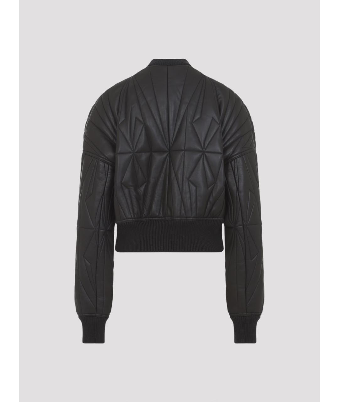 MONCLER Серая кожаная куртка, фото 2
