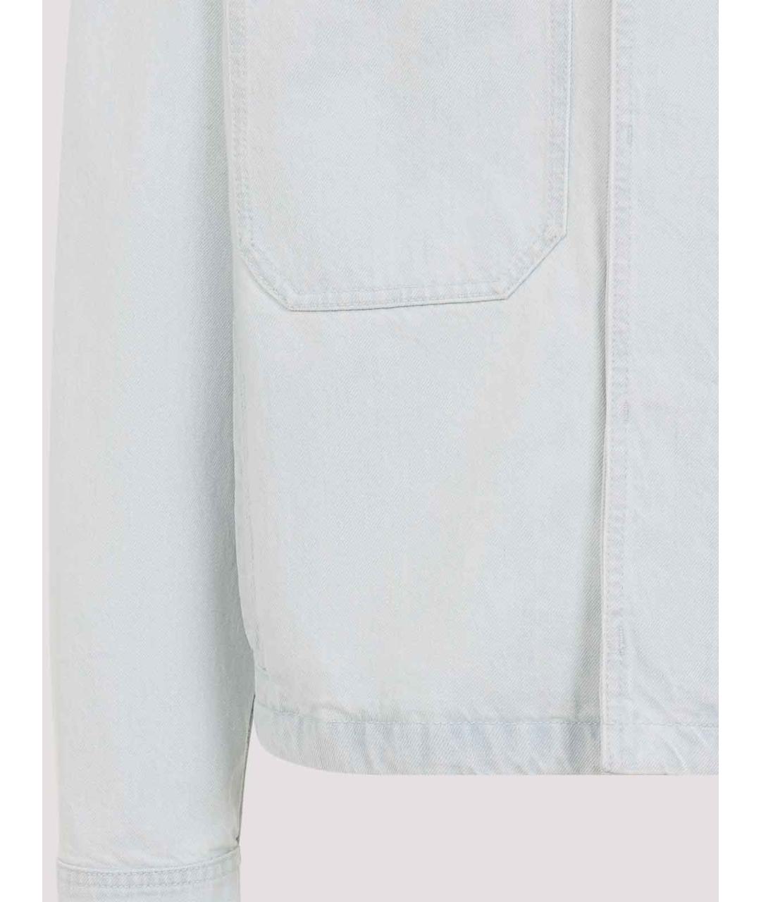 STONE ISLAND Голубая хлопковая куртка, фото 3