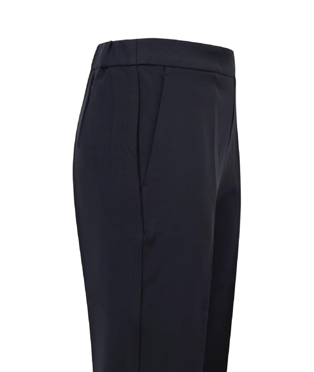 MAX MARA Синие полиамидовые брюки широкие, фото 3