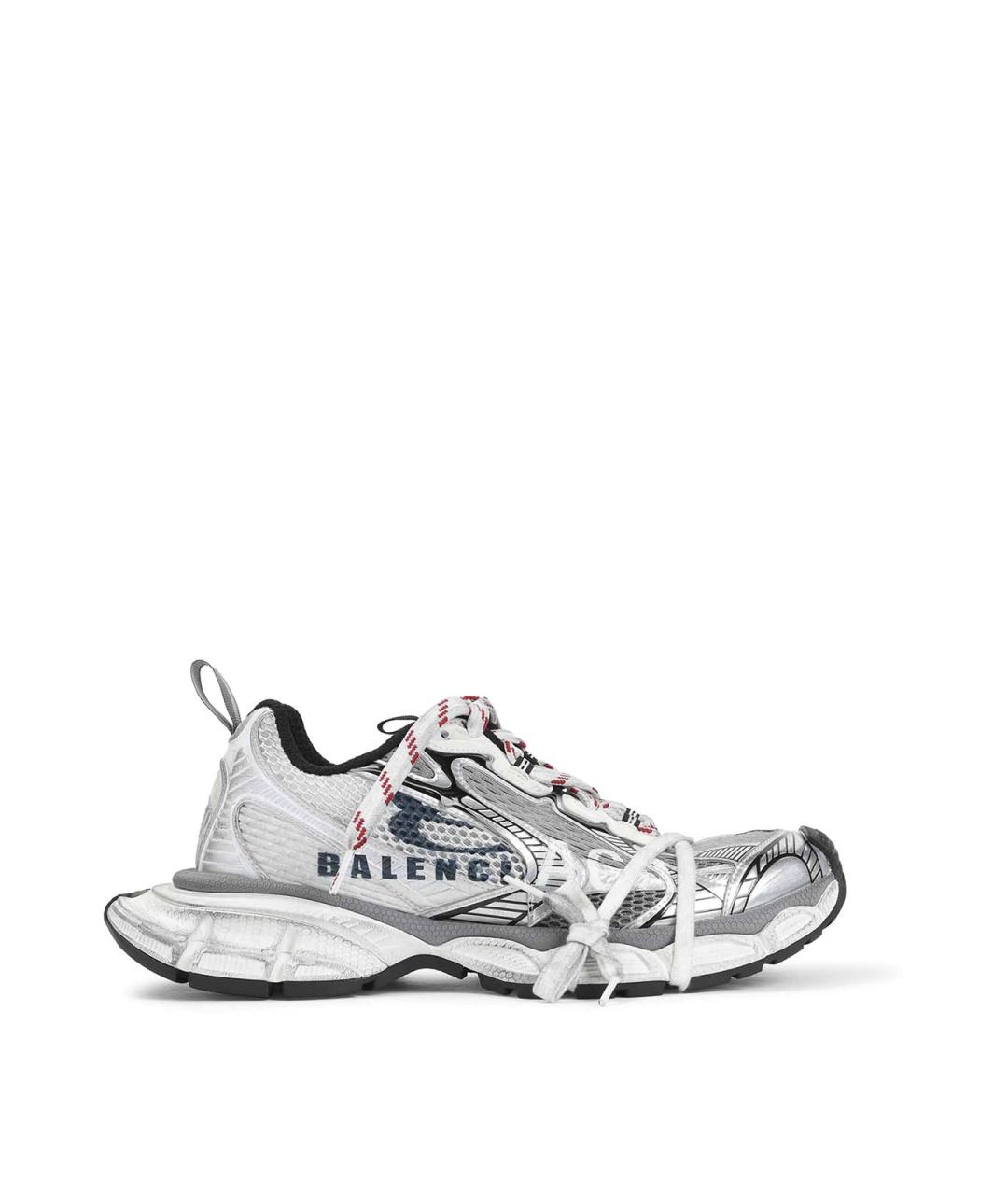 BALENCIAGA Серые синтетические низкие кроссовки / кеды, фото 1