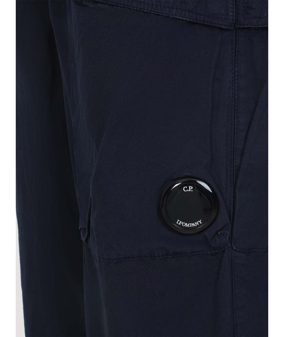 CP COMPANY Синие хлопковые повседневные брюки, фото 3