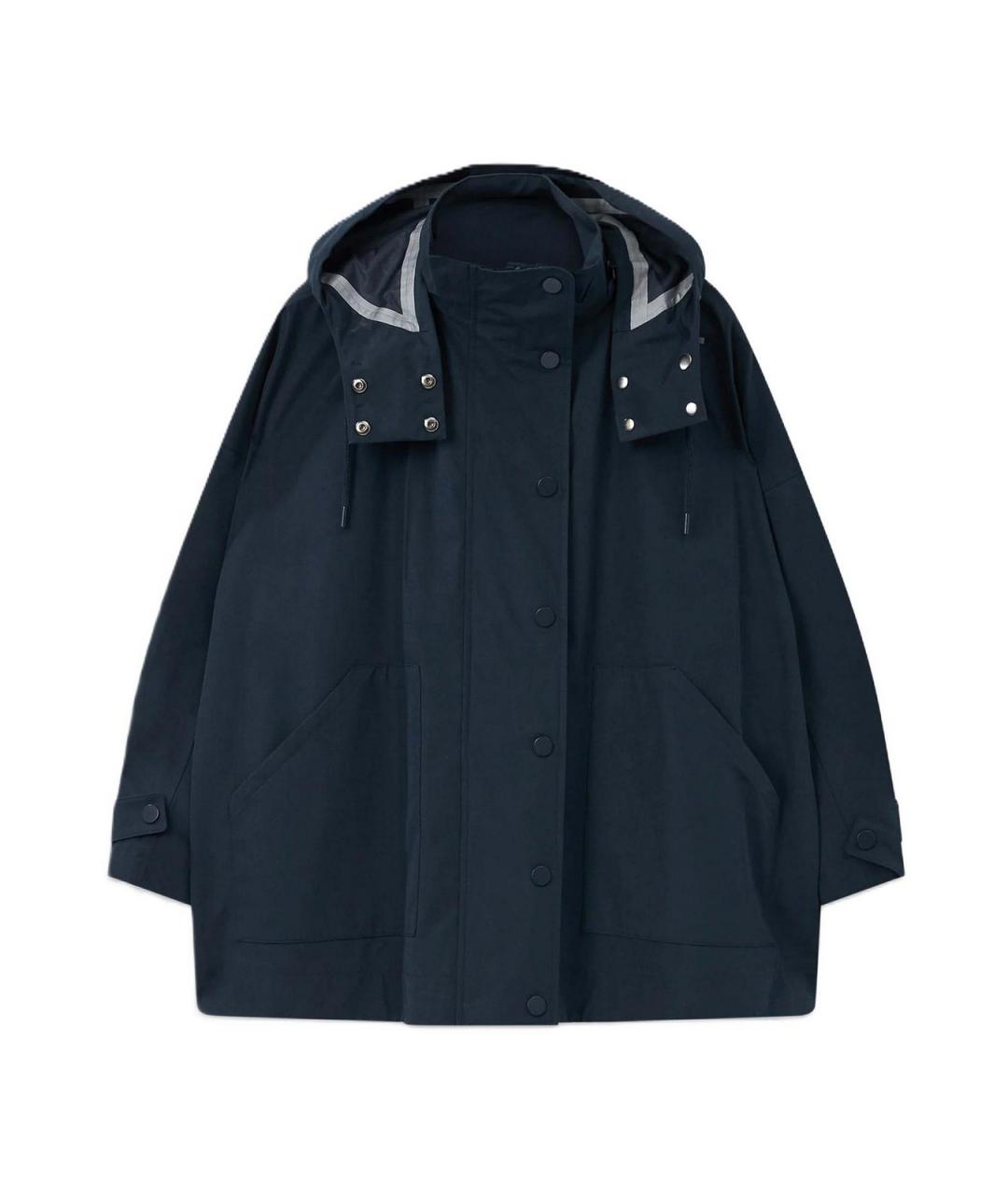 MAX MARA Синяя полиэстеровая куртка, фото 1