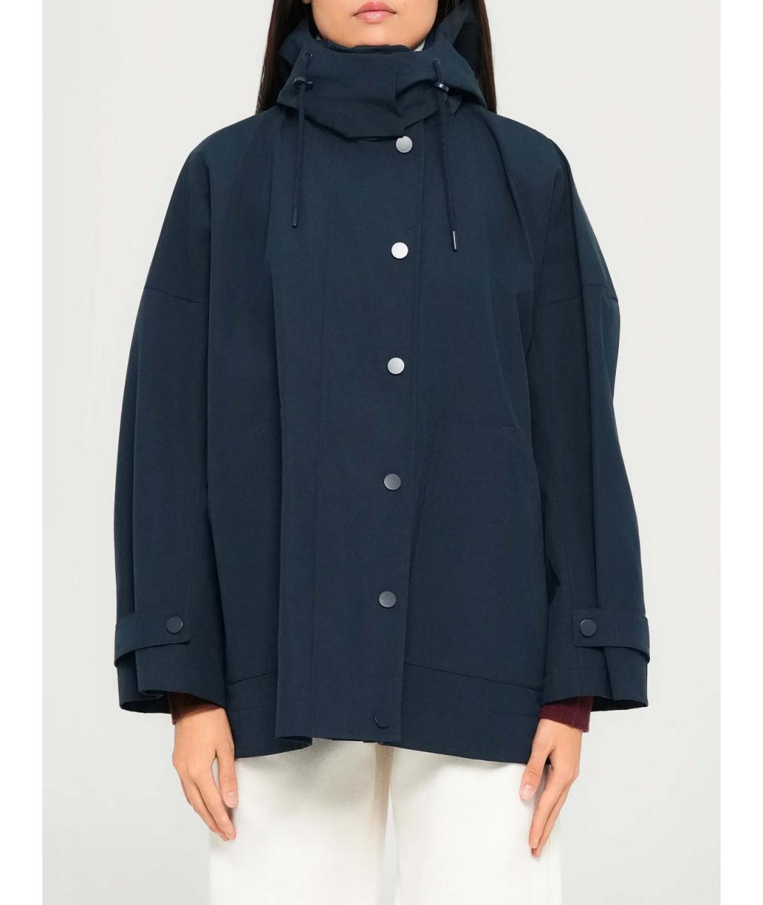 MAX MARA Синяя полиэстеровая куртка, фото 5