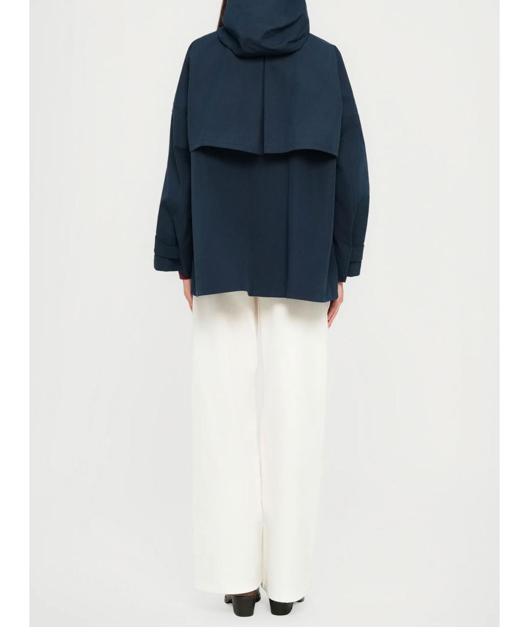 MAX MARA Синяя полиэстеровая куртка, фото 3