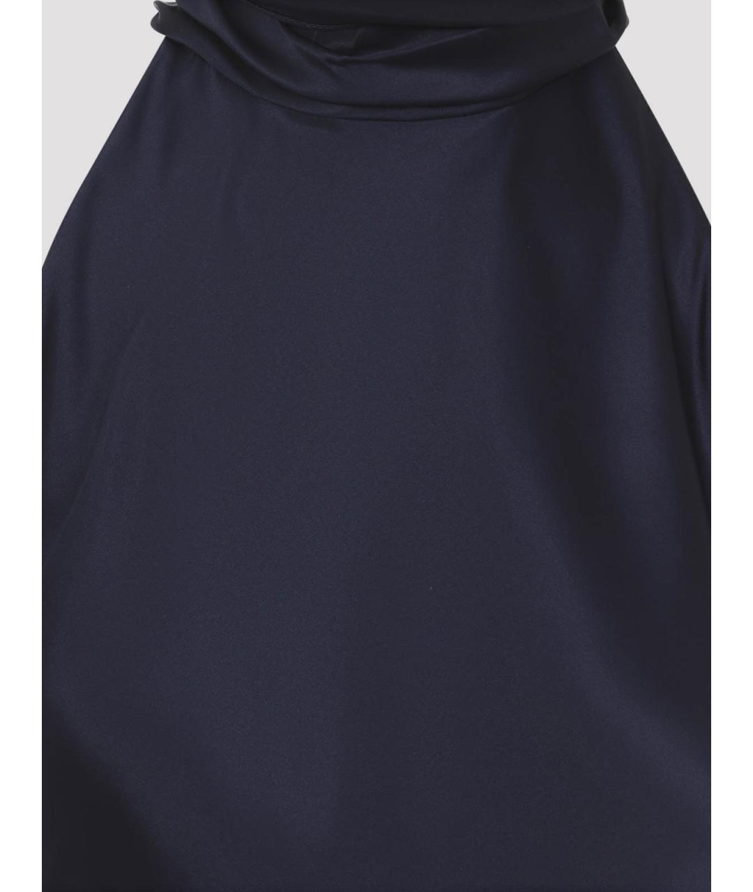 RALPH LAUREN Синяя шелковая блузы, фото 3