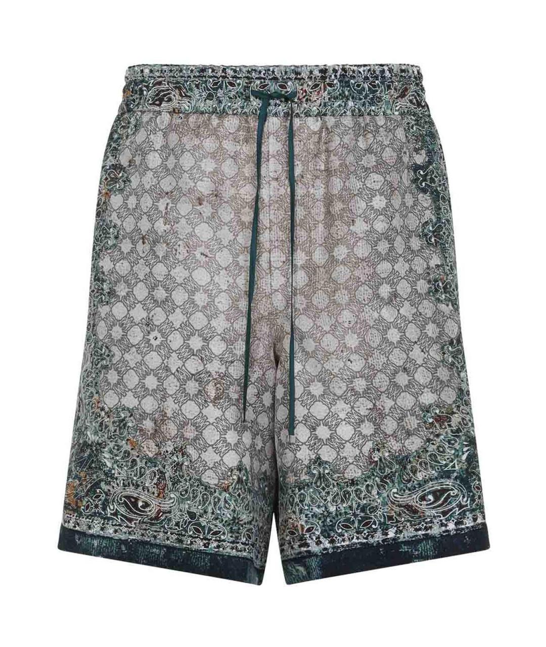 AMIRI Синие шелковые шорты, фото 1