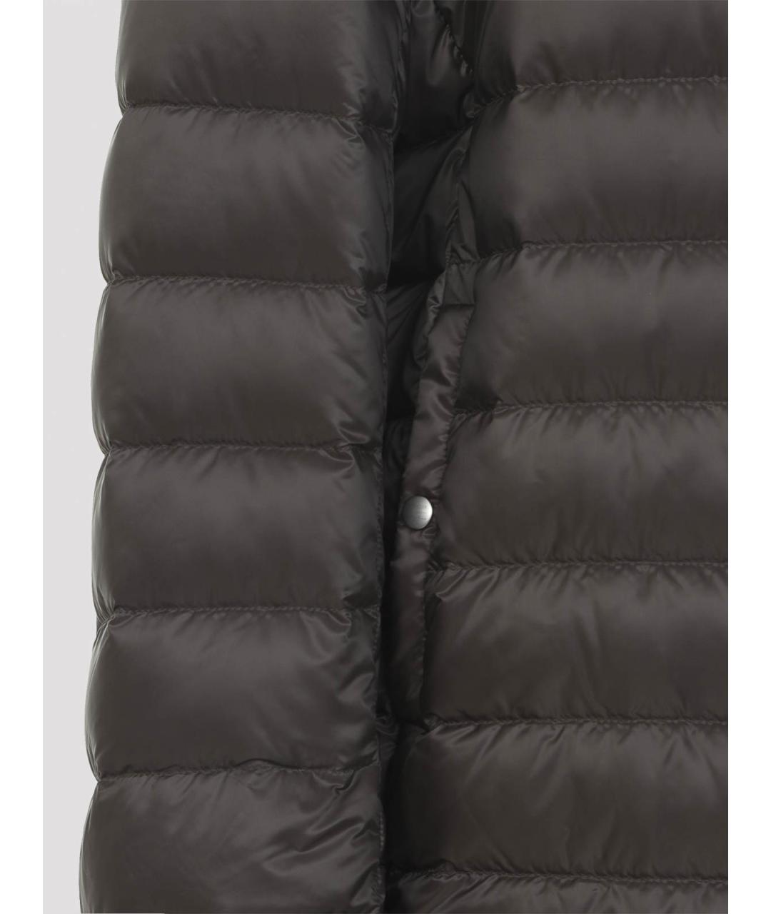 MONCLER Серая полиамидовая парка, фото 3