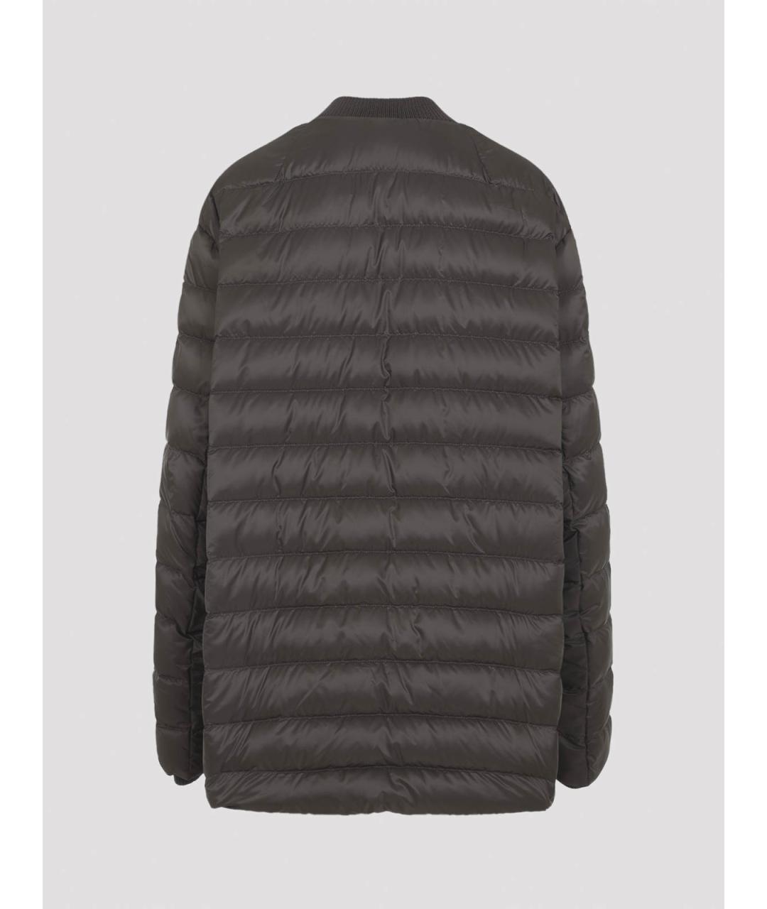 MONCLER Серая полиамидовая парка, фото 2