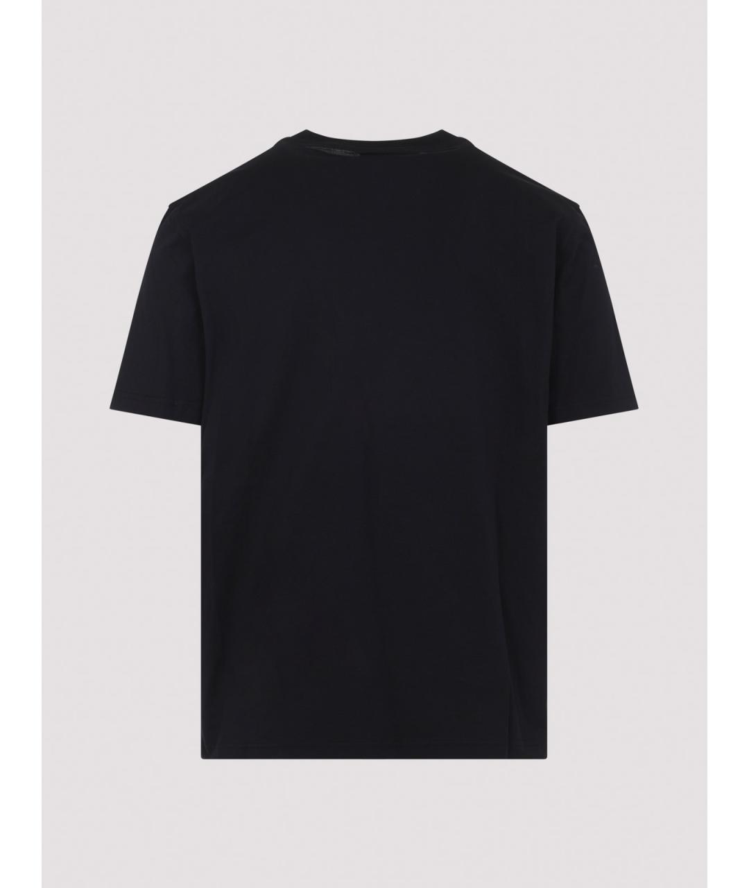 LANVIN Черная хлопковая футболка, фото 2
