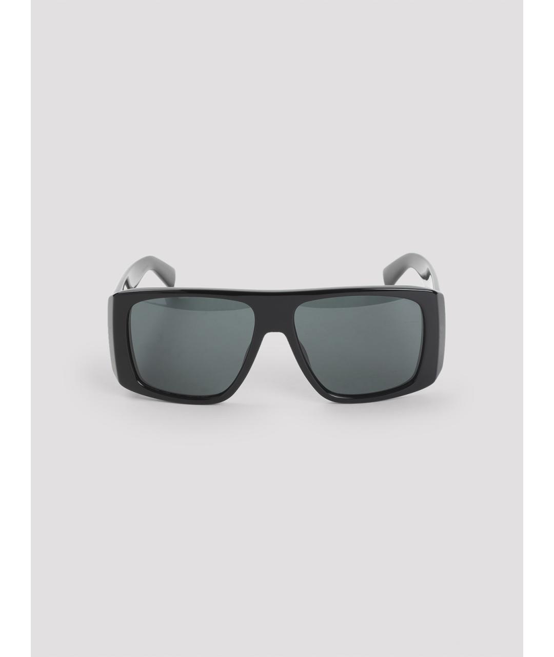 SAINT LAURENT Черные пластиковые солнцезащитные очки, фото 2