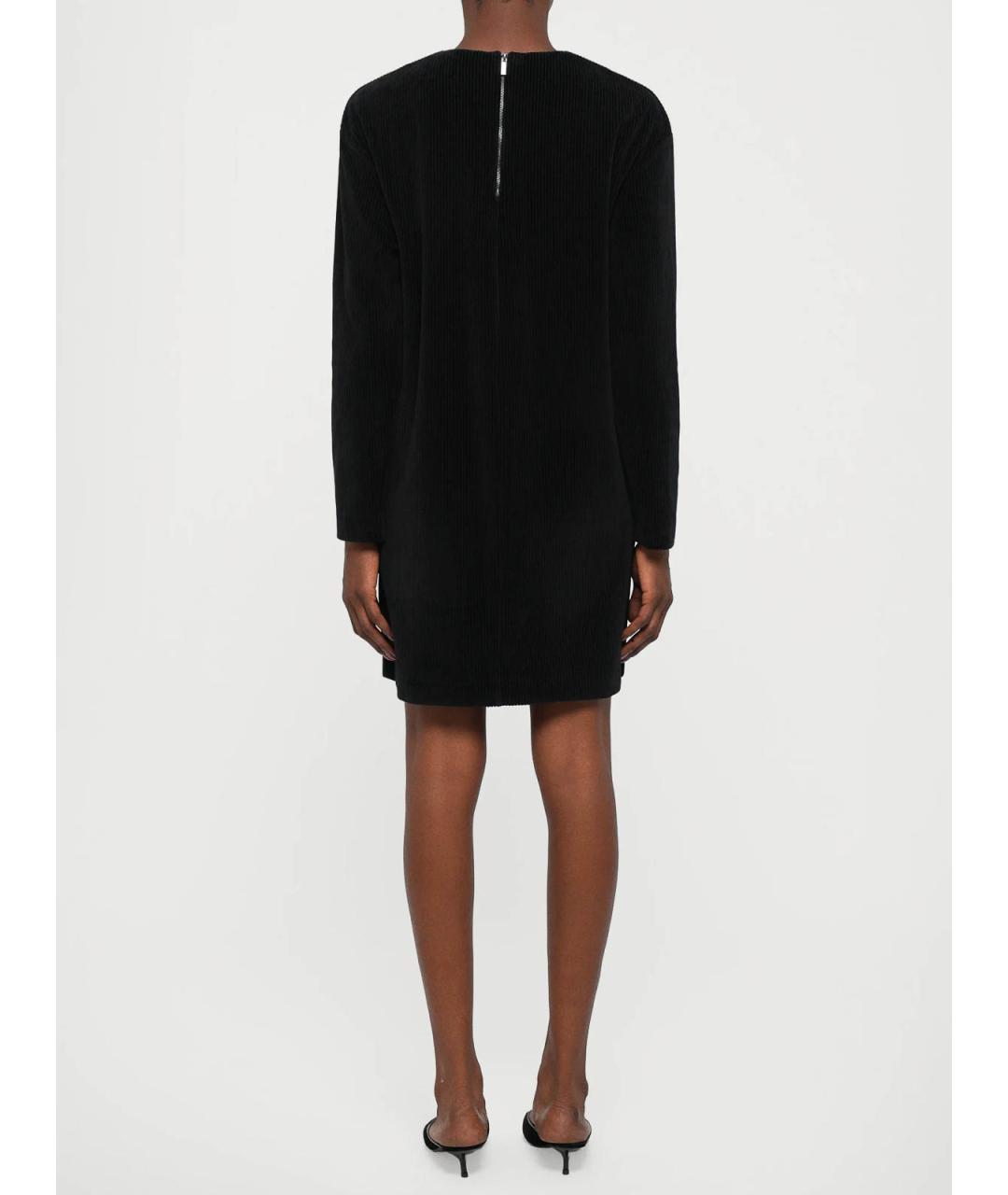 MAX MARA Черное полиэстеровое повседневное платье, фото 4