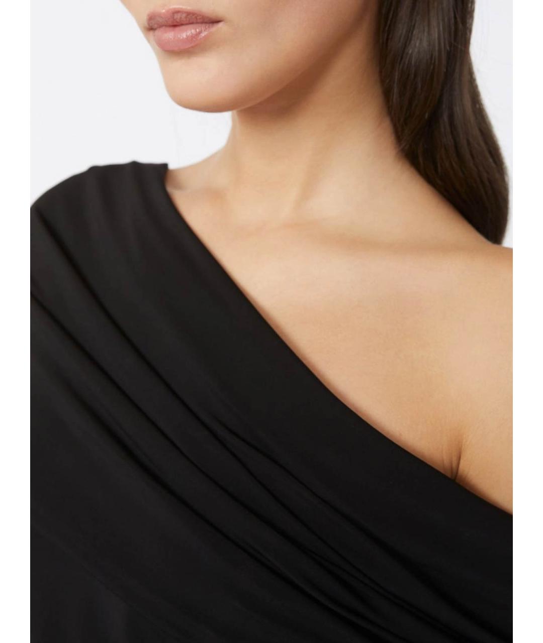 MAX MARA STUDIO Черное вискозное повседневное платье, фото 5
