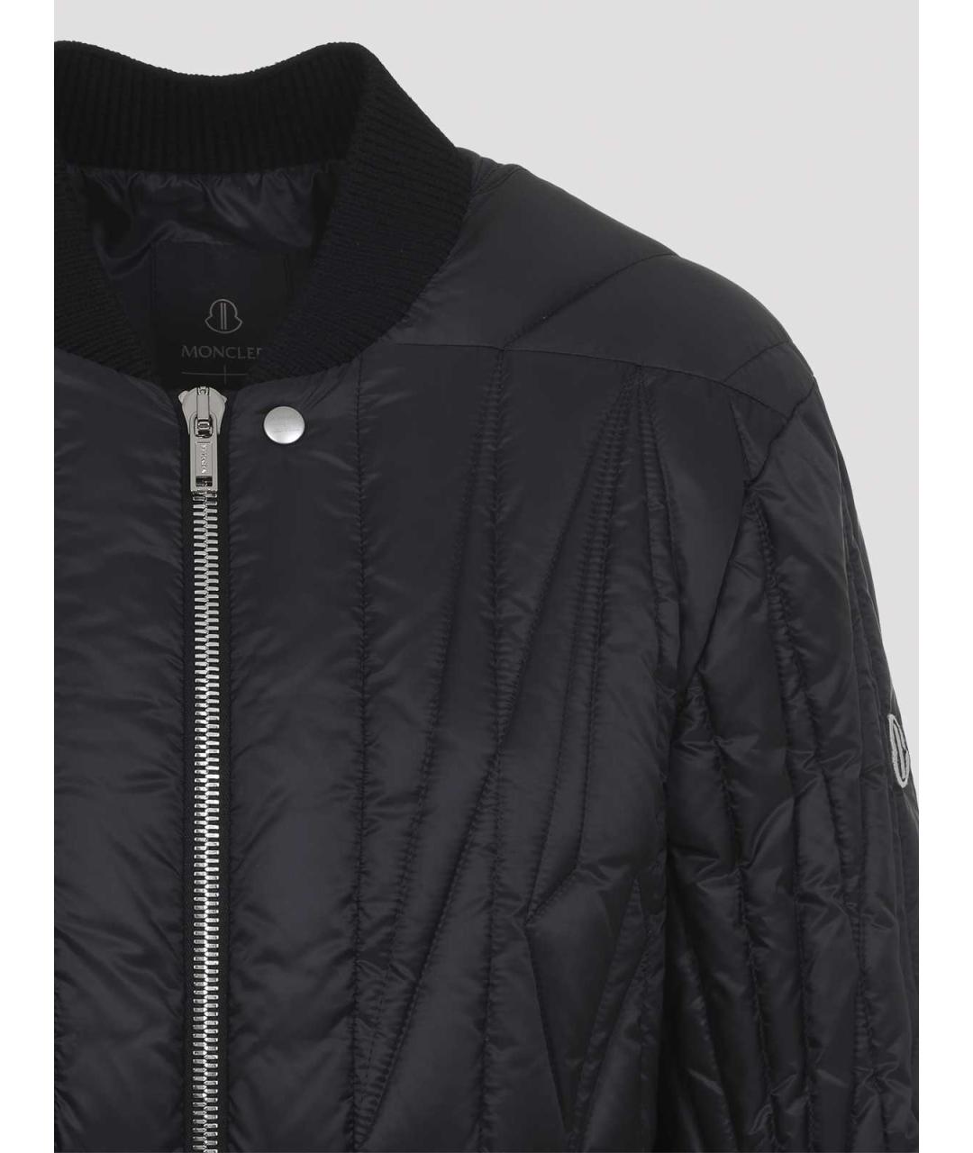 MONCLER Черная полиамидовая куртка, фото 3