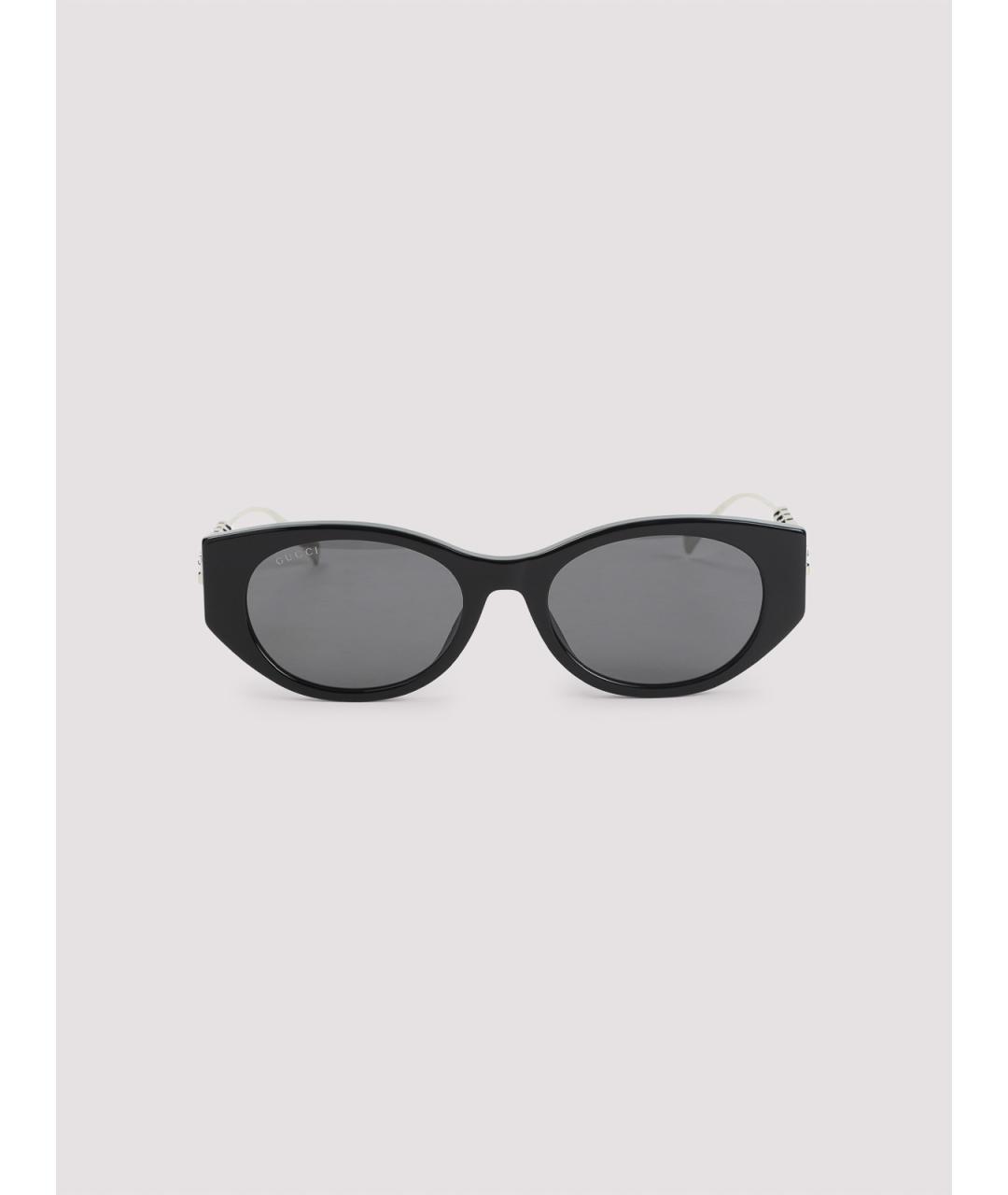 GUCCI Черные металлические солнцезащитные очки, фото 2