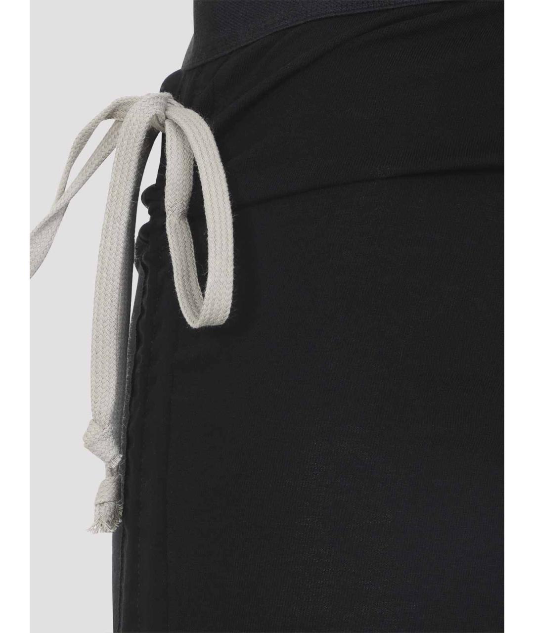 RICK OWENS Черная хлопковая юбка миди, фото 3