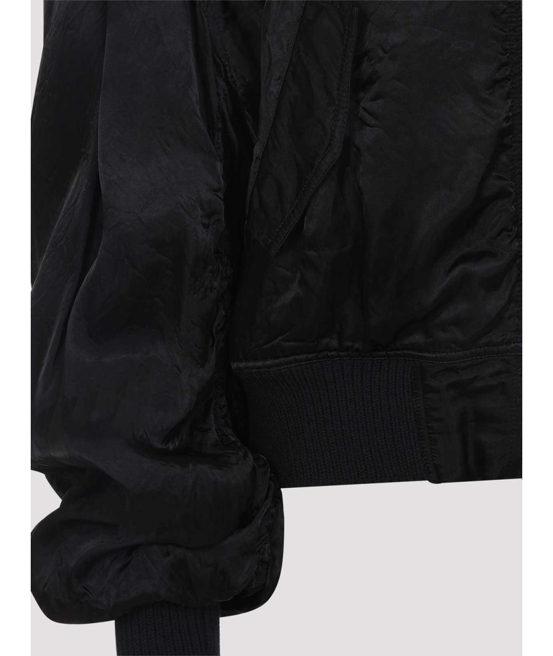 RICK OWENS Черная вискозная куртка, фото 4