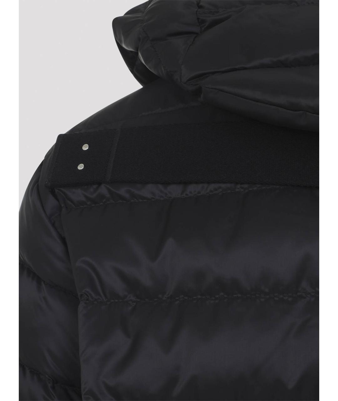 MONCLER Черный полиамидовый пуховик, фото 4