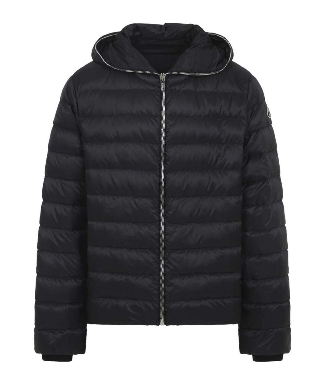 MONCLER Черный полиамидовый пуховик, фото 1