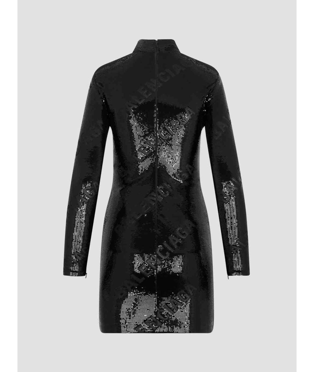 BALENCIAGA Черное полиамидовое платье, фото 2