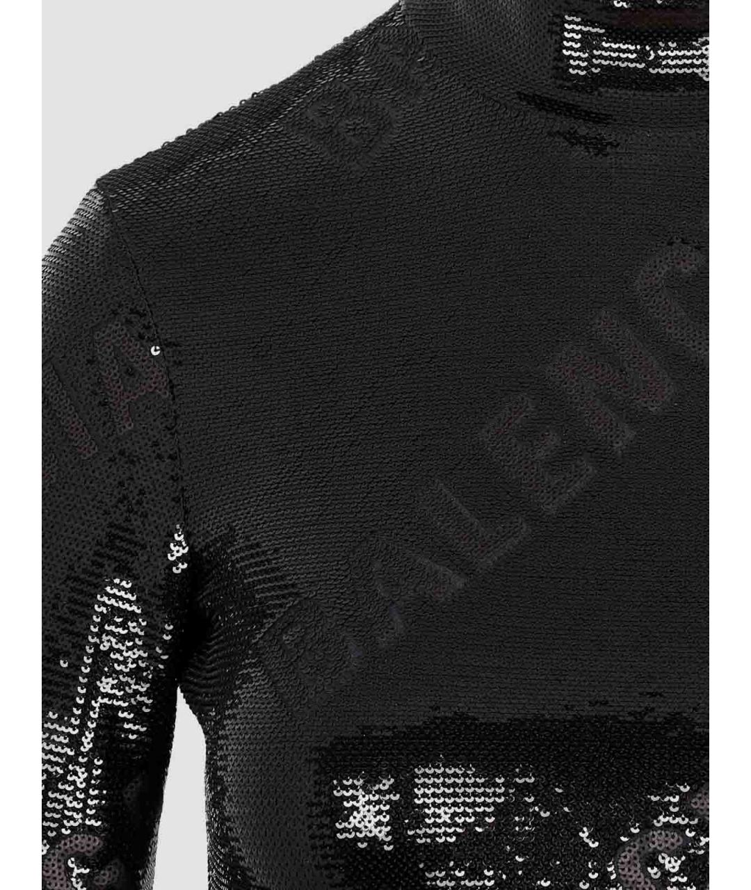 BALENCIAGA Черное полиамидовое платье, фото 4
