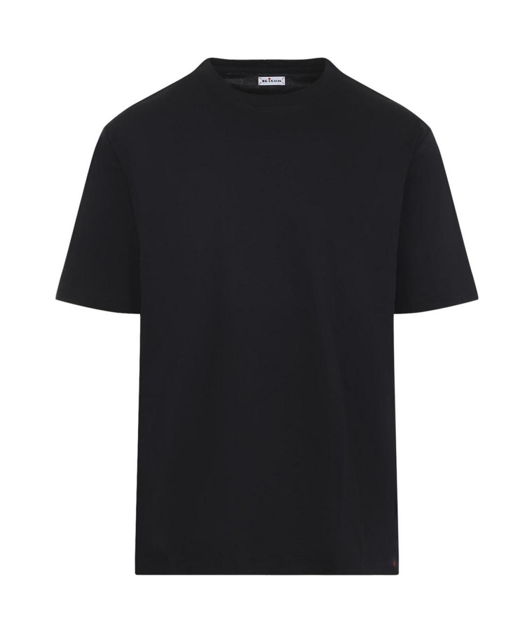 KITON Черная хлопковая футболка, фото 1