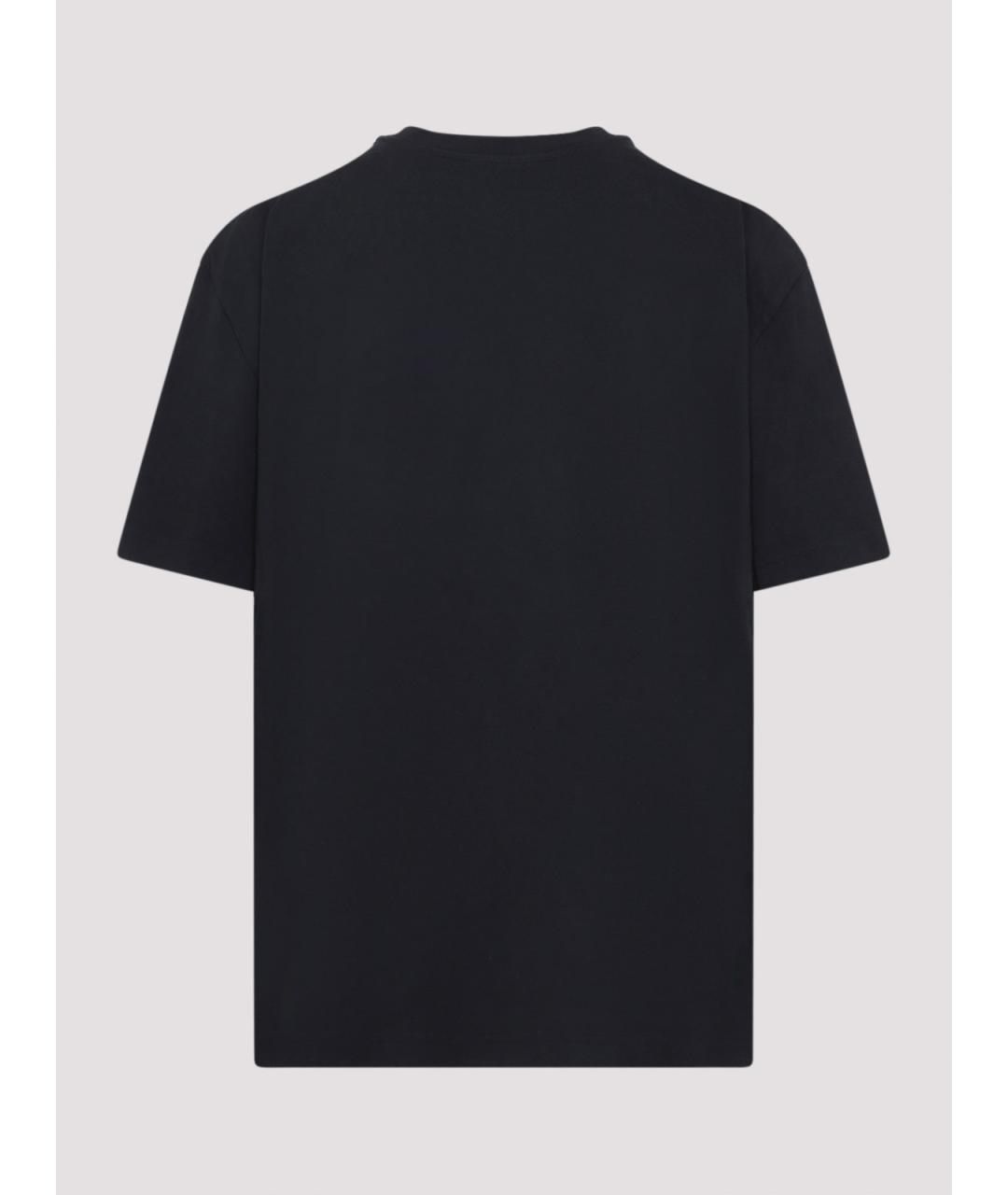 ACNE STUDIOS Черная хлопковая футболка, фото 2