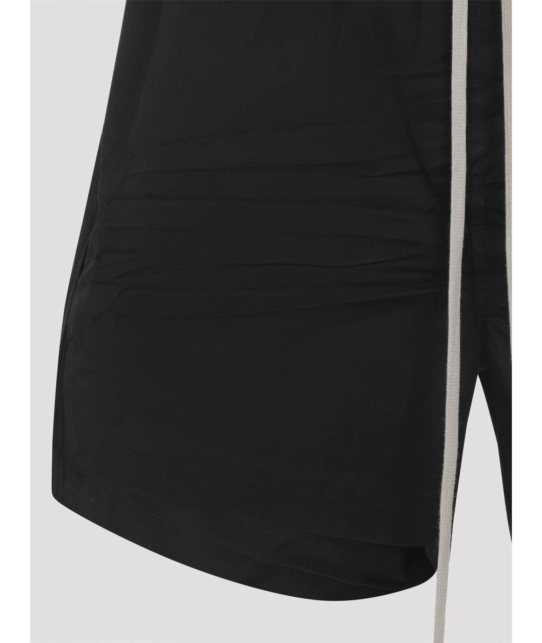 RICK OWENS Черные хлопковые шорты, фото 3