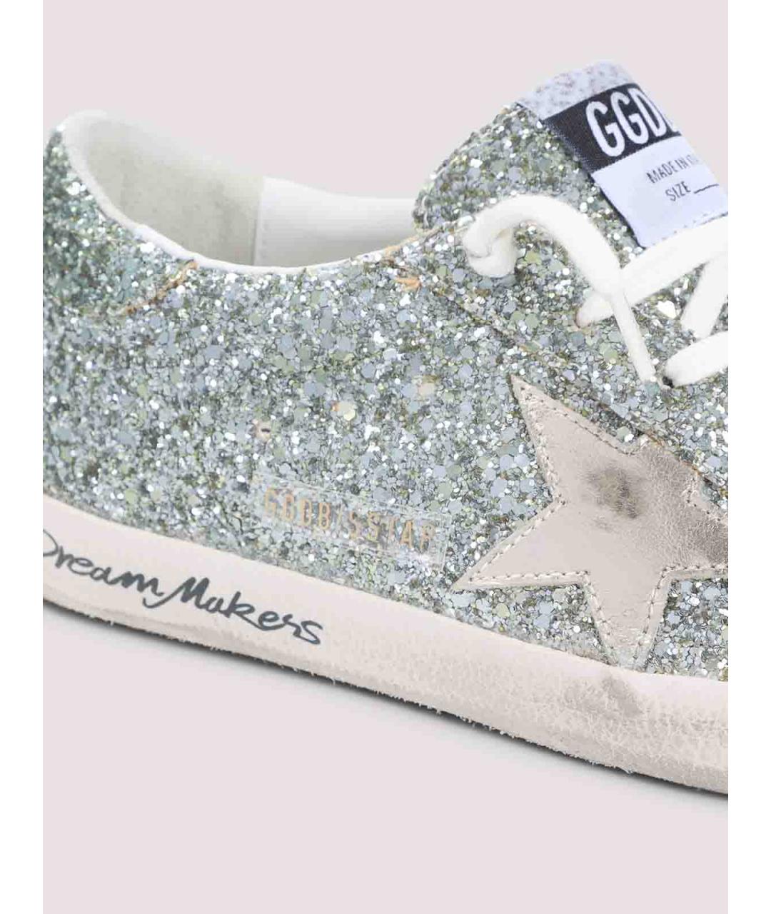GOLDEN GOOSE DELUXE BRAND Зеленые текстильные кроссовки, фото 4