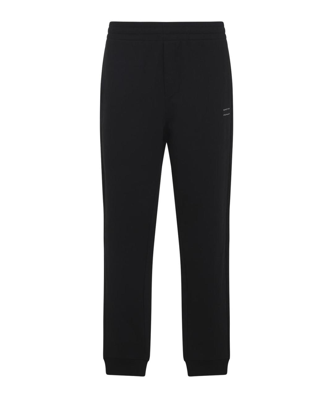MONCLER Черные хлопковые повседневные брюки, фото 1