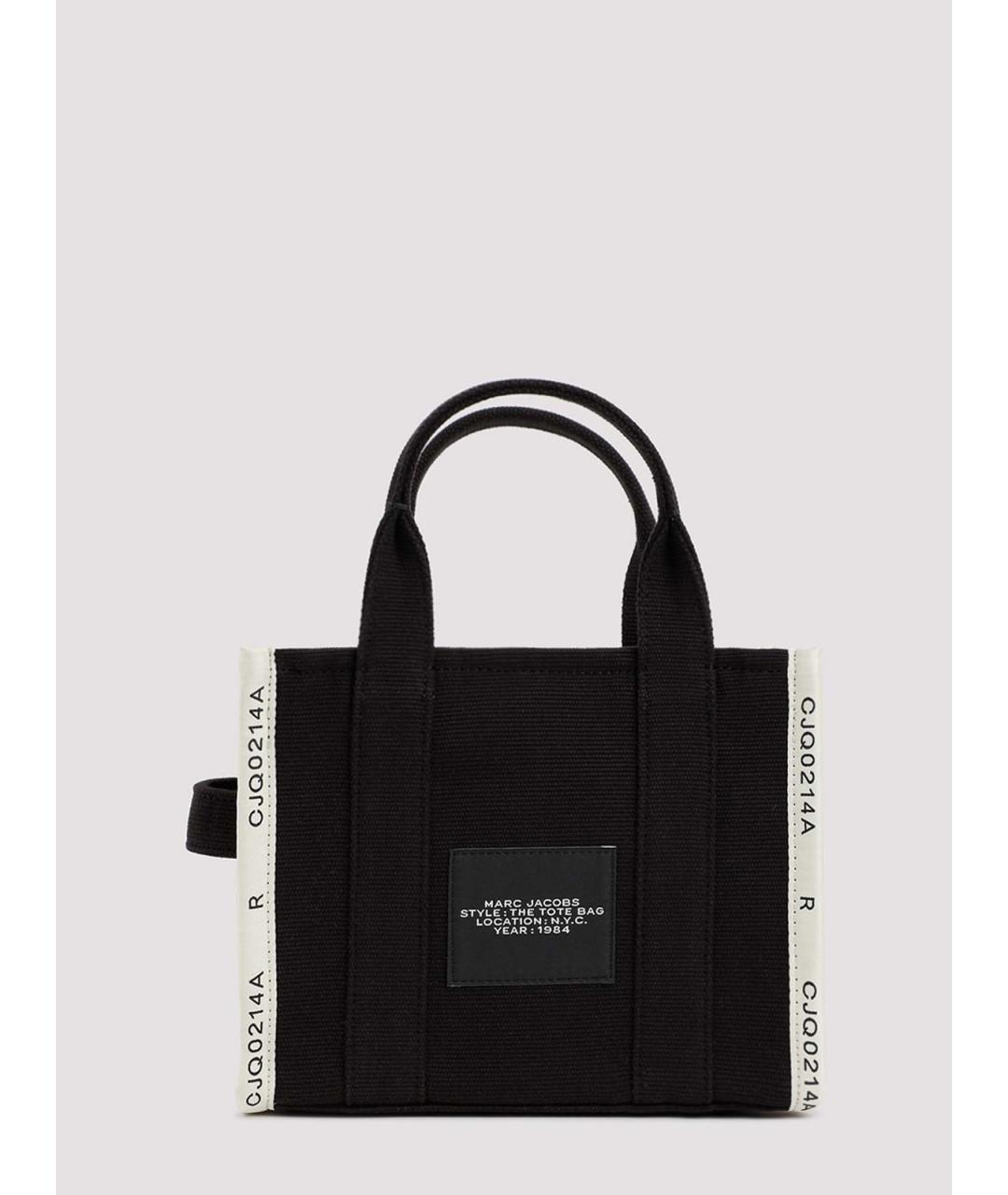 MARC JACOBS Черная хлопковая сумка тоут, фото 2