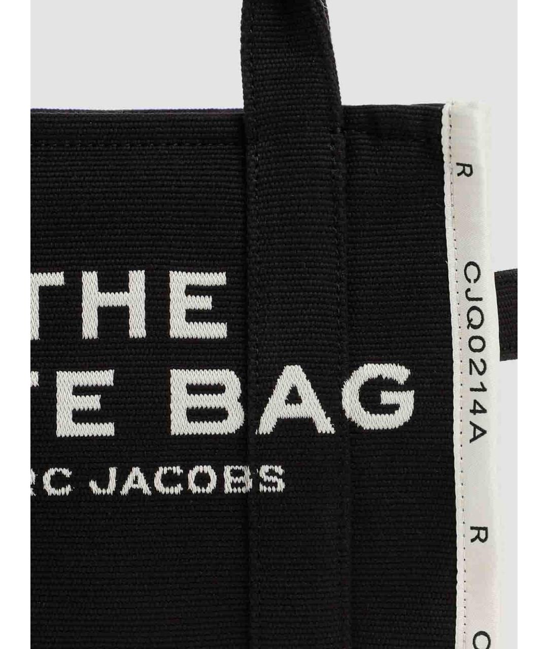 MARC JACOBS Черная хлопковая сумка тоут, фото 4