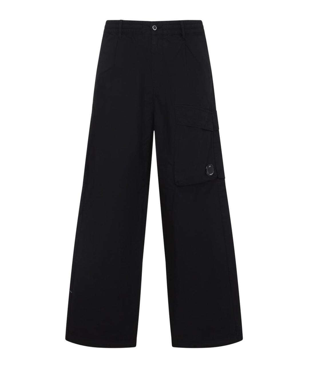 CP COMPANY Черные хлопковые повседневные брюки, фото 1