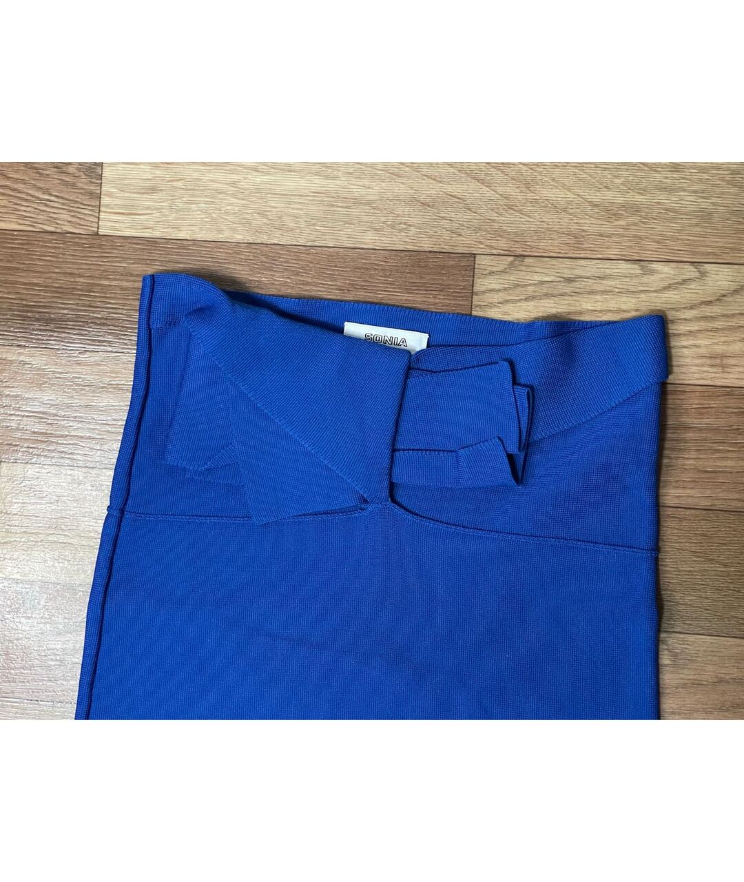 SONIA BY SONIA RYKIEL Синяя вискозная юбка мини, фото 2