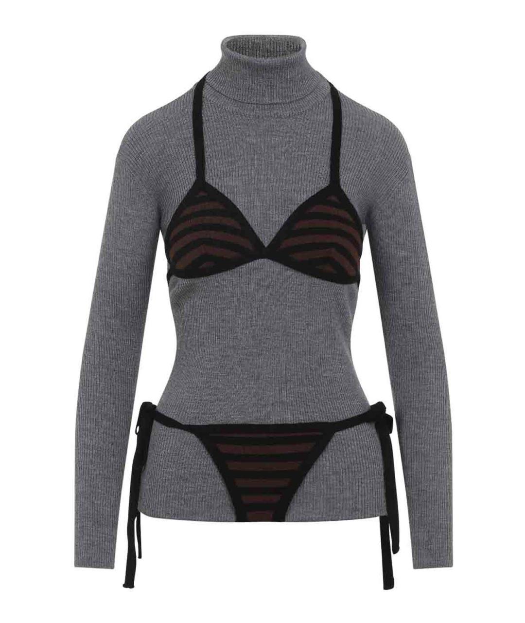 MOSCHINO Мульти шерстяная водолазка, фото 1