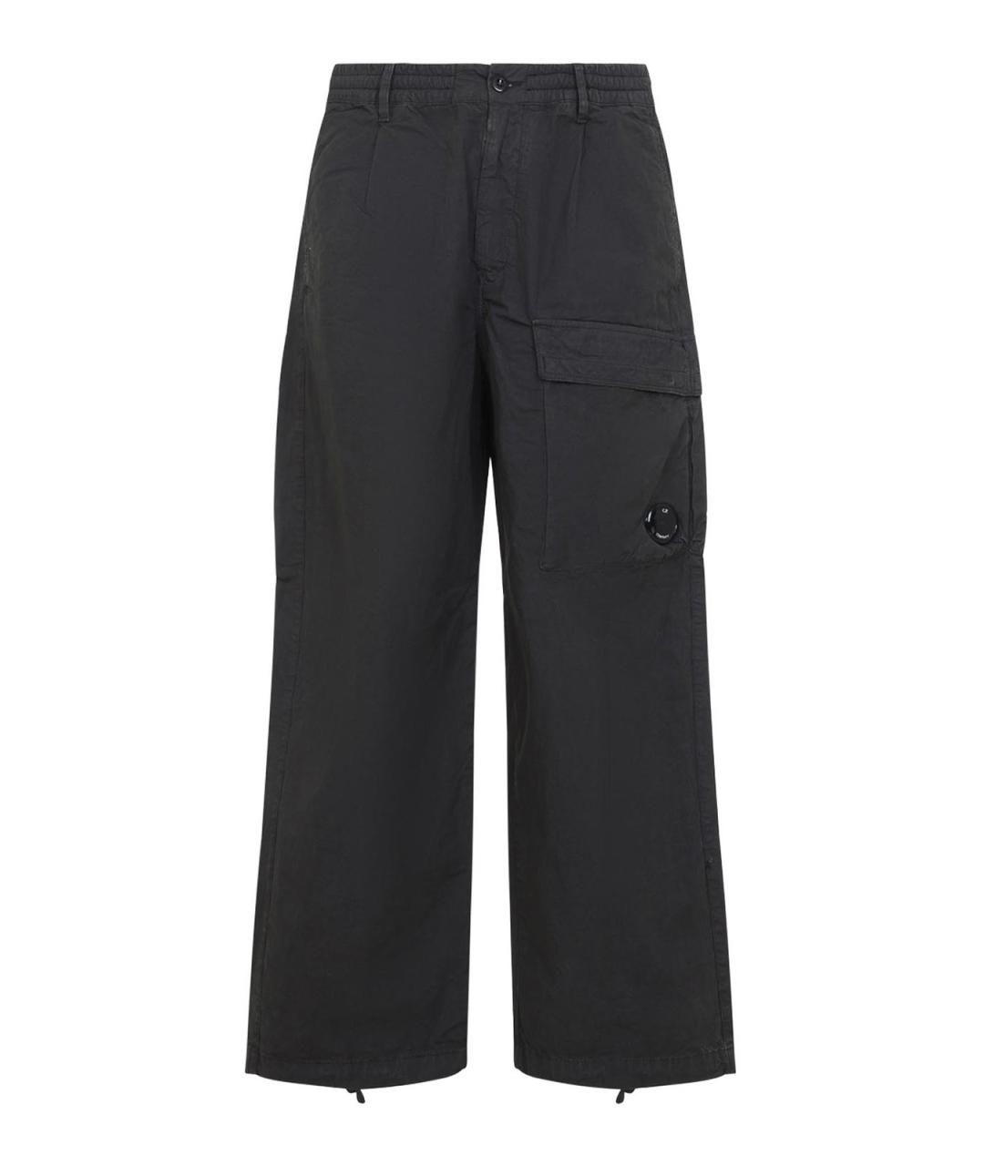 CP COMPANY Серебряные хлопковые повседневные брюки, фото 1