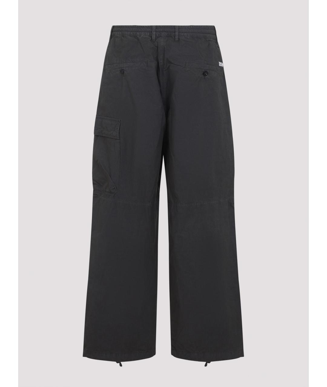 CP COMPANY Серебряные хлопковые повседневные брюки, фото 2